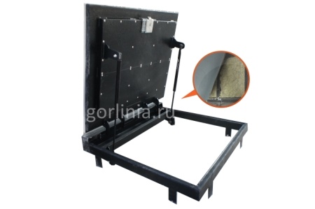 Люк напольный Стелс-КУ 900*700п короб утепленное исполнение