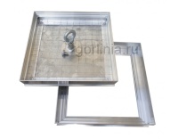 Напольный люк под плитку 400х400 мм Small 