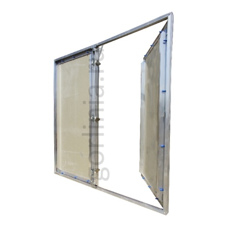 Люк под покраску Гиппократ 800п*800 двухдверный стеновой стеновой